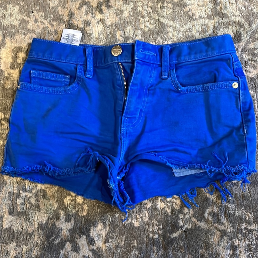 Navy Blue Jean Shorts
